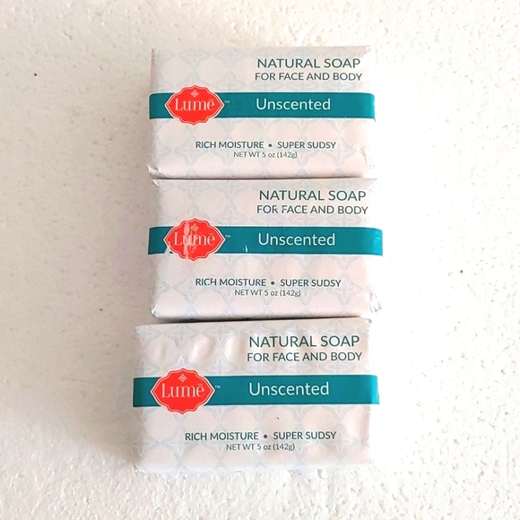 lume Bath & Body Lume Unscented Bar Soap Set Of 3 Poshmark